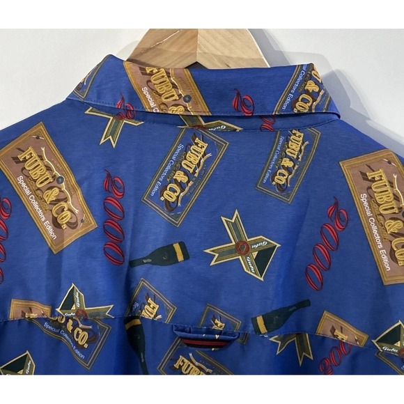 Vintage Fubu L/S Button Front Shirt Champagne Special Collectors Edition  XXL EC - Picture 3 of 6